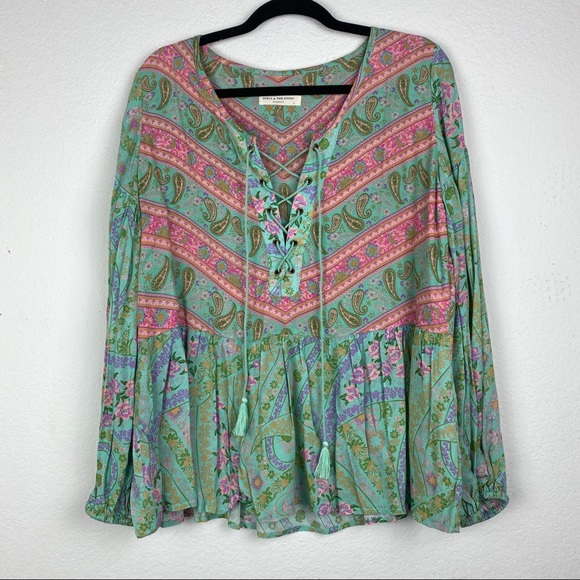 Spell & The Gypsy Collective City Lights Blouse L - Picture 3 of 11